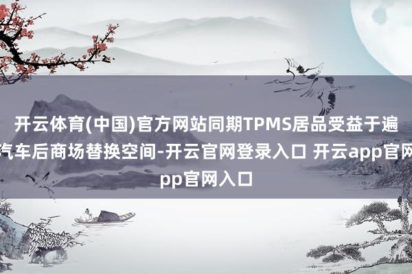 开云体育(中国)官方网站同期TPMS居品受益于遍及的汽车后商场替换空间-开云官网登录入口 开云app官网入口