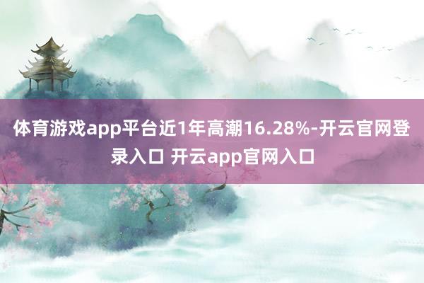 体育游戏app平台近1年高潮16.28%-开云官网登录入口 开云app官网入口